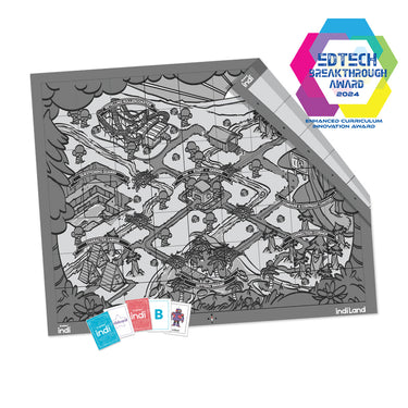 Award sticker on Sphero indi Code Mat packaging, highlighting the 2024 Curriculum Innovation Award